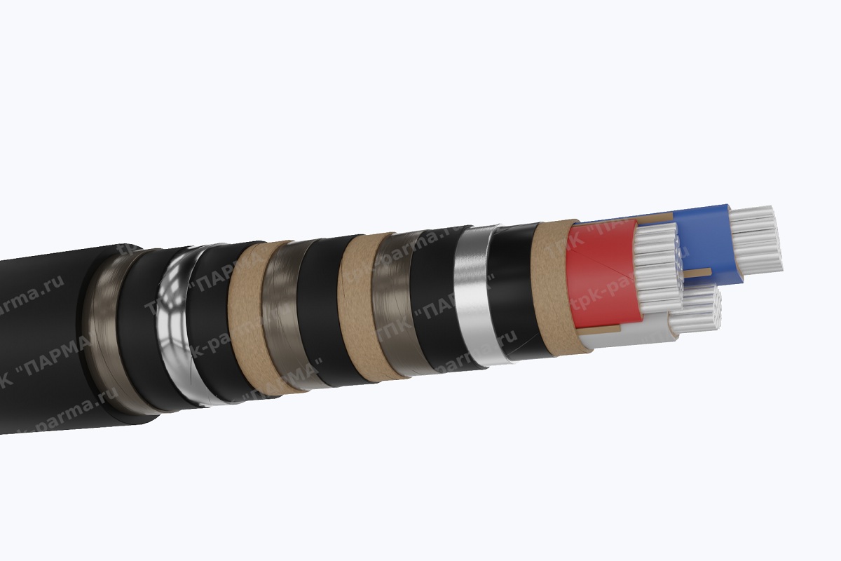 Фотография провода Кабель ААБ2лШв 3х185 - 10кВ