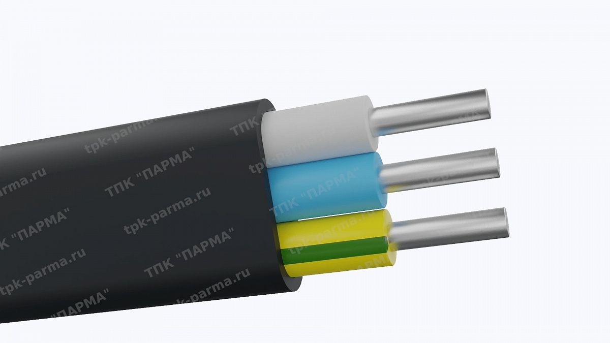 Фотография провода Кабель АВВГ-Пнг(A)-LS 3х6 - 1кВ