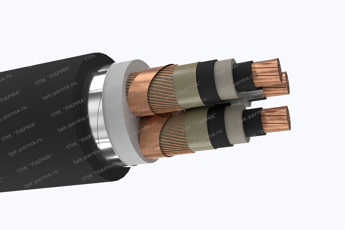 Фотография провода Кабель ПвБП2г 3х240/95 - 10кВ
